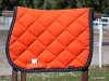 Sottosella cavallo arancione con doppia treccia Sottosella cavallo arancione con doppia treccia