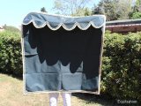 Horse box tent colour black with decorated border