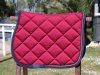 Sottosella bordeaux con doppia treccia bordeaux e blu e strass Sottosella bordeaux con doppia treccia bordeaux e blu e strass