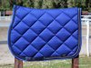 Sottosella blu elettrico con doppia treccia blu e strass Sottosella blu elettrico con doppia treccia blu e strass